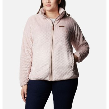 Columbia Ženske Jakne - Fire Side II Plush Full Zip Fleece Plus Size Roze | HNPK-03854